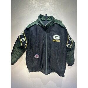 NFL Pro Player Experience 2XL Green Bay Packer Reversible Hooded Coat